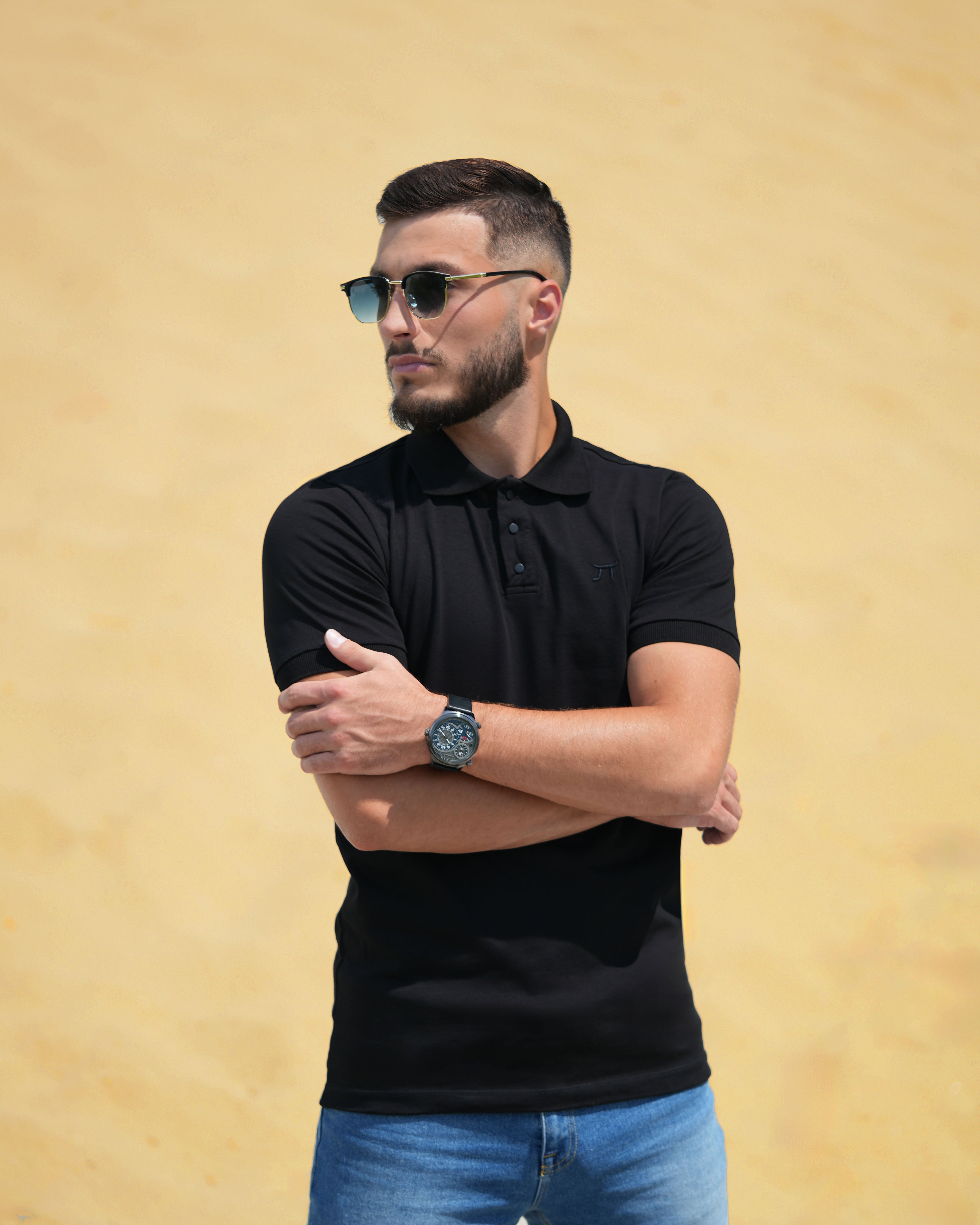 LAZARE™ FORMELL POLO - BLACK