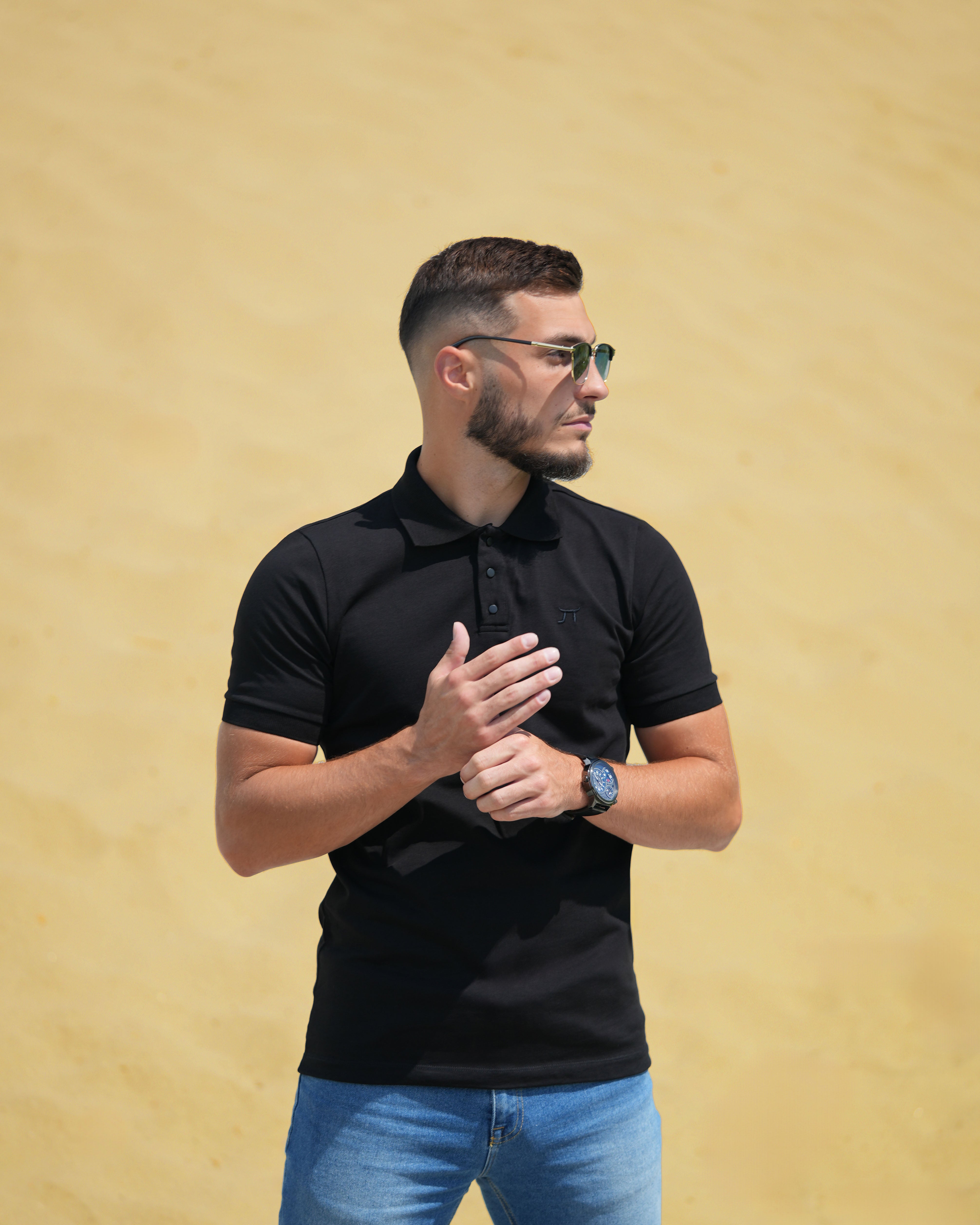 LAZARE™ FORMELL POLO - BLACK