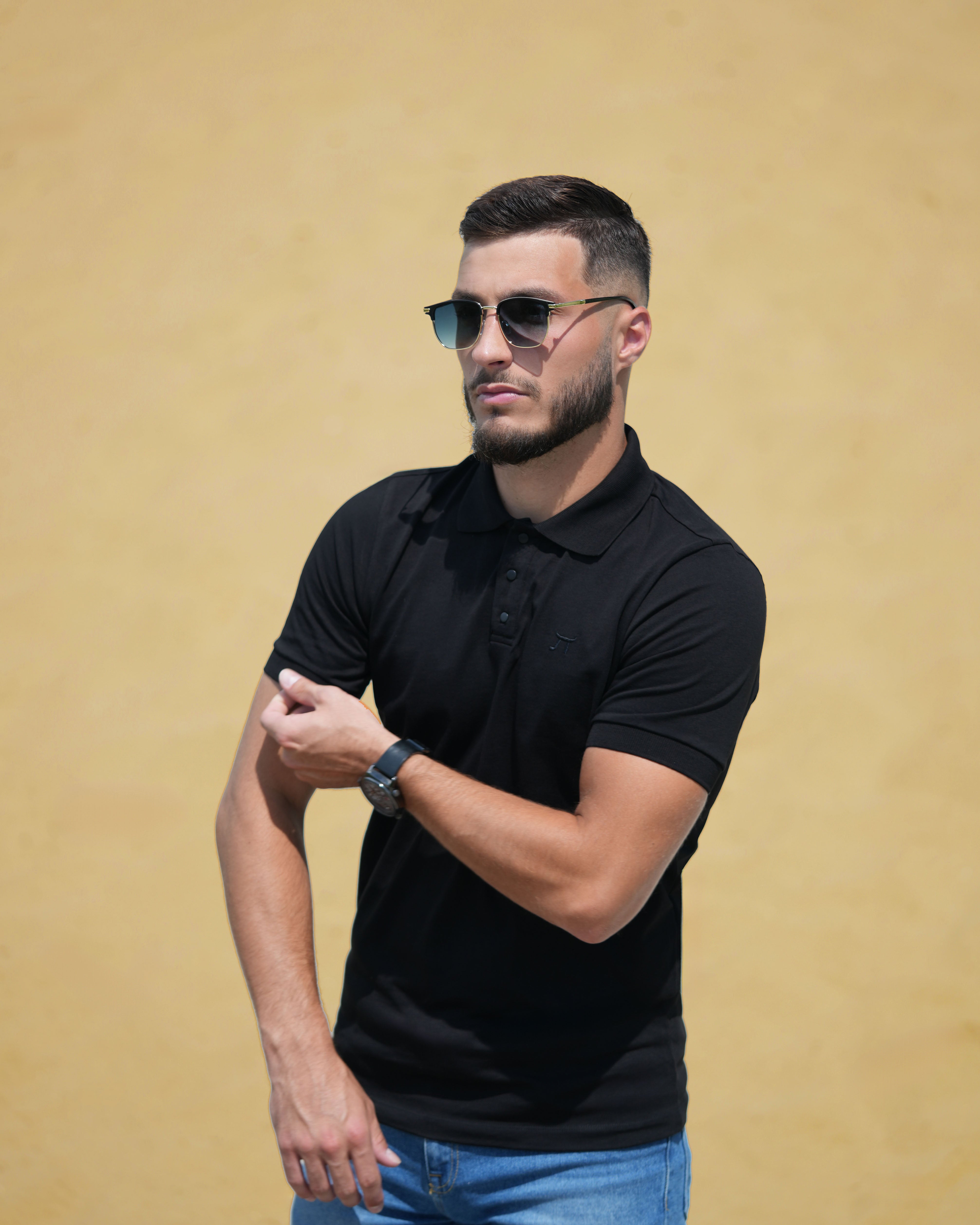 LAZARE™ FORMELL POLO - BLACK