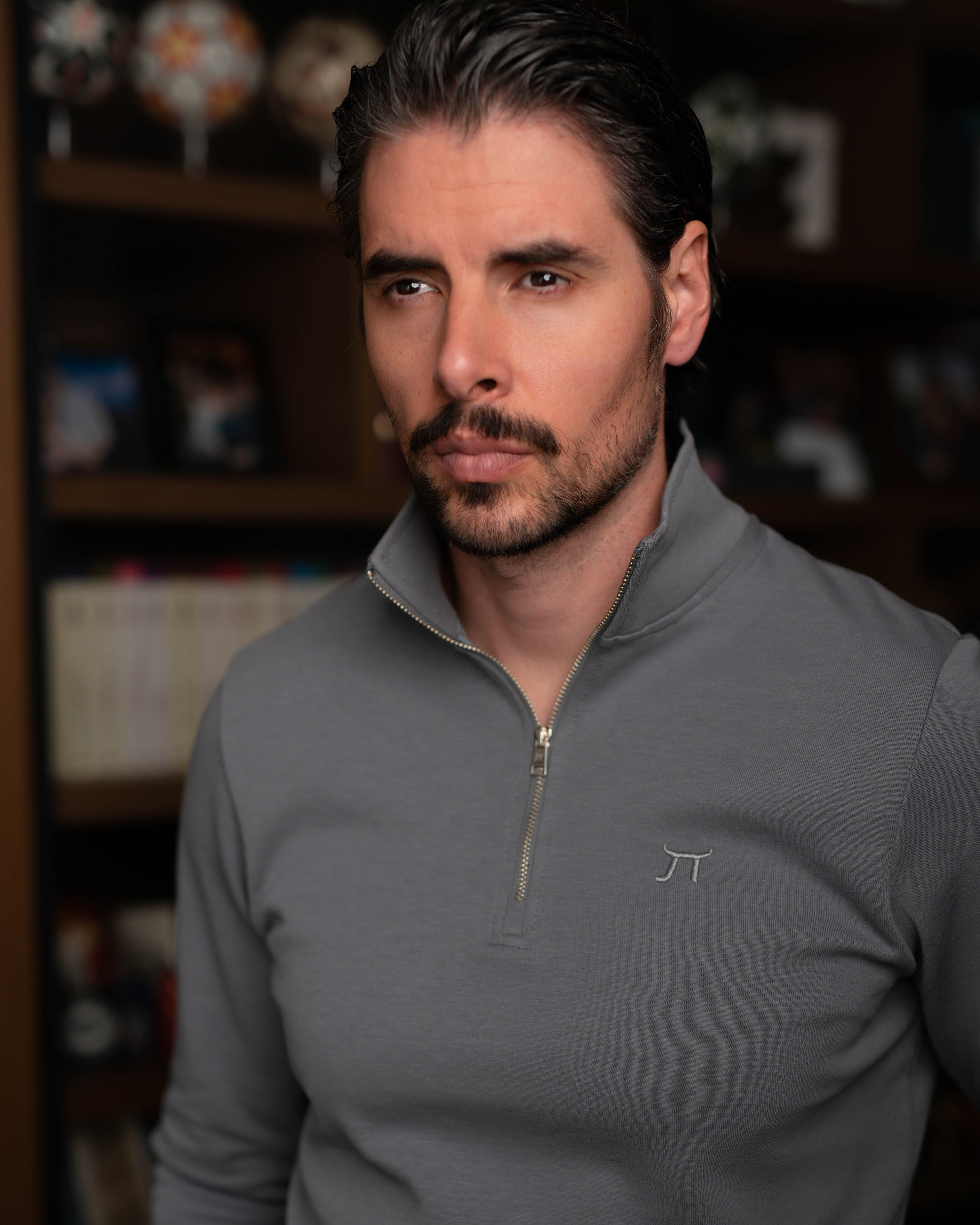 LAZARE™ RICHMOOD QUARTER-ZIP - MAT STEEL
