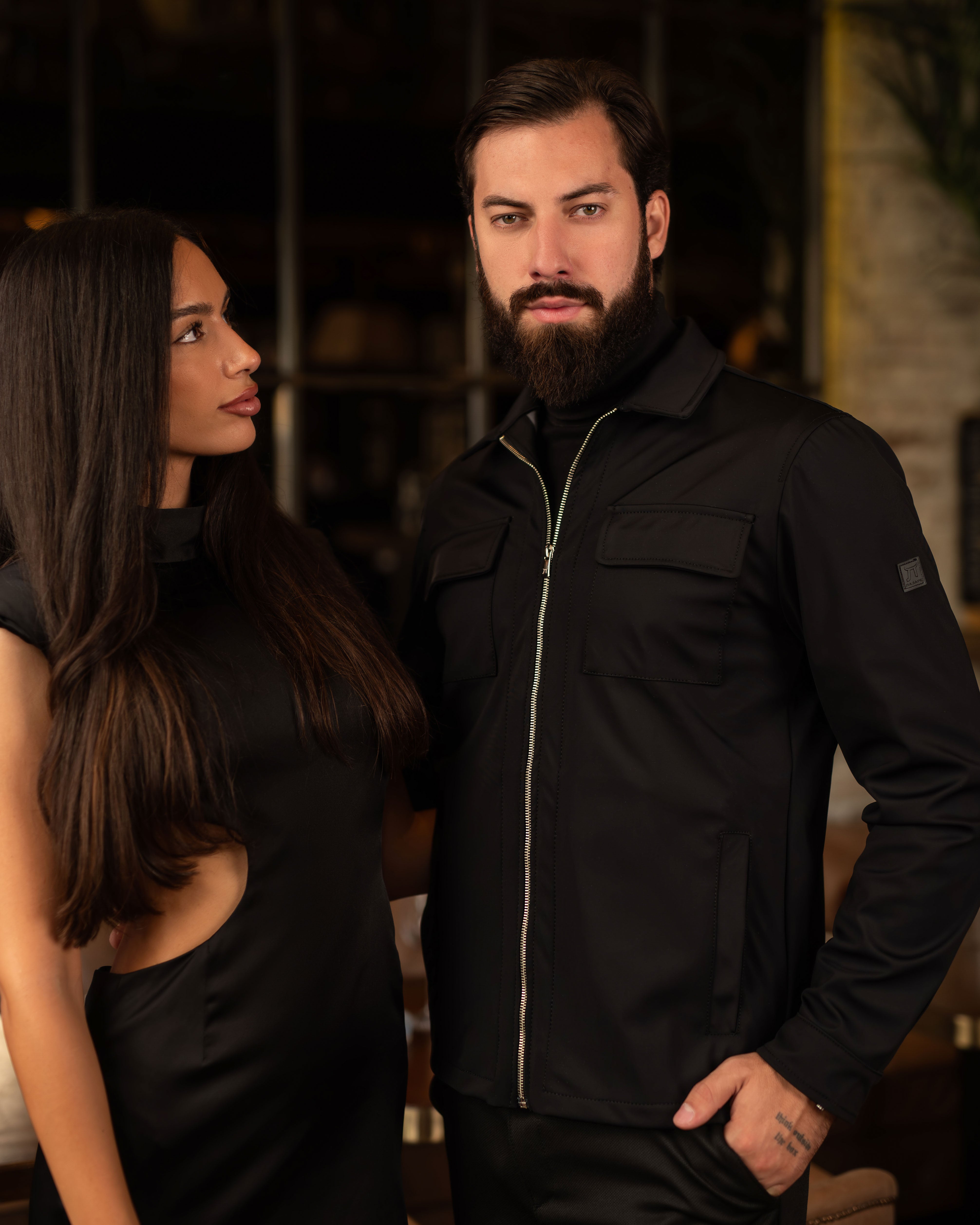 LAZARE™ COMANDANTE JACKET - DARK BLACK