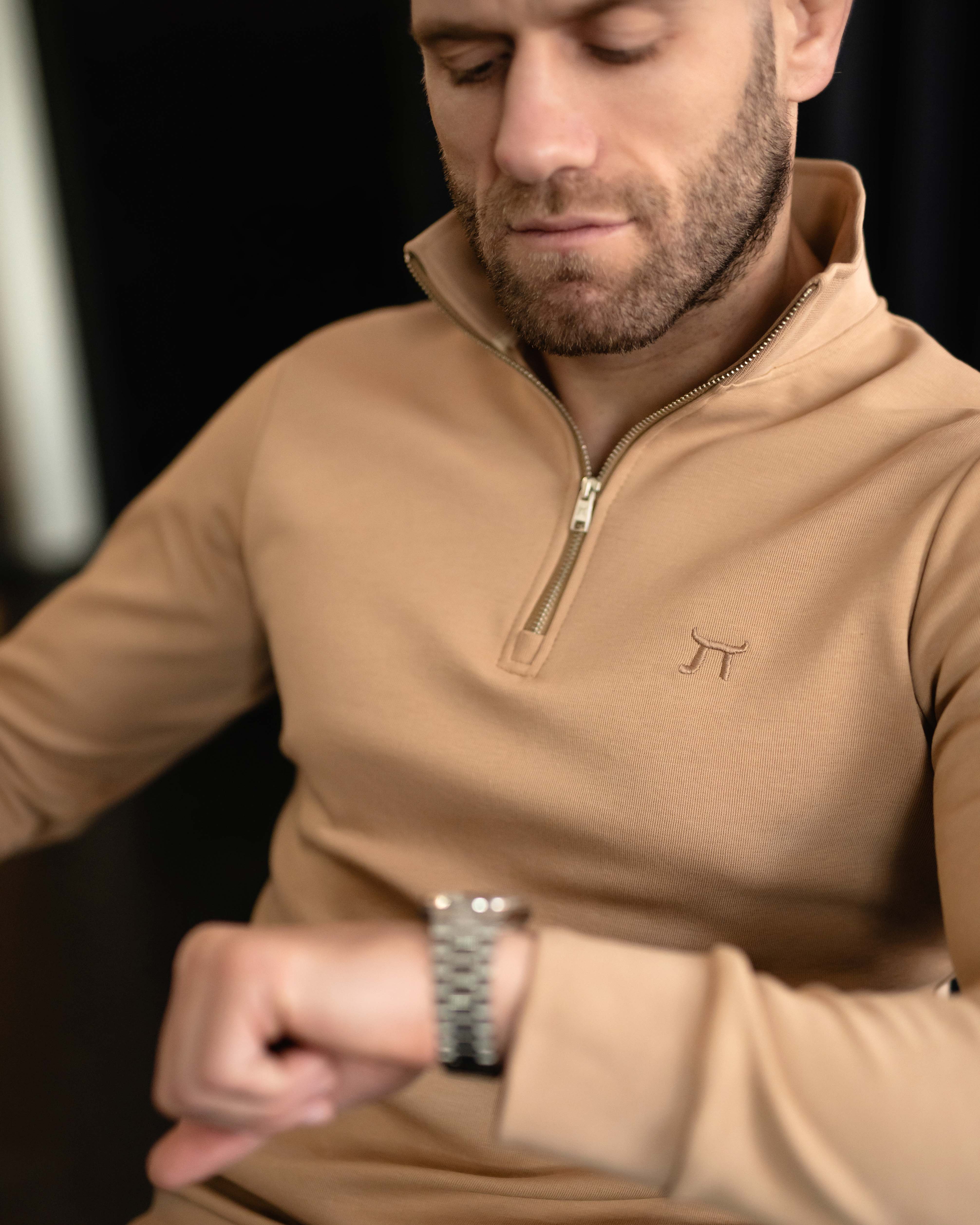 LAZARE™ RICHMOOD QUARTER-ZIP - DESERT PEACH